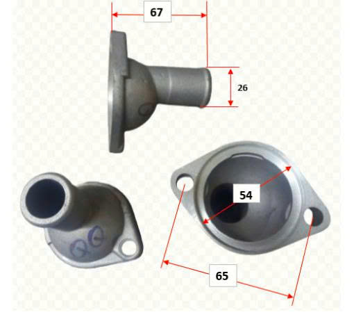 CÚT NHÔM ĐƯỜNG NƯỚC BẮT VAN HẰNG NHIỆT CHERRY QQ 372 . MAZTIT