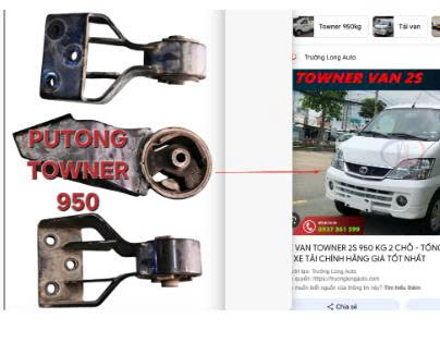 CAO SU CHÂN MÁY , CHÂN SỐ TOWNER 950 990 MÁY K14