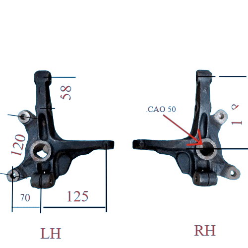 TRỤC TAM BÉT SYM DONGBEN,KENBO,DONGFONG 474 KHÔNG TRỤC LH