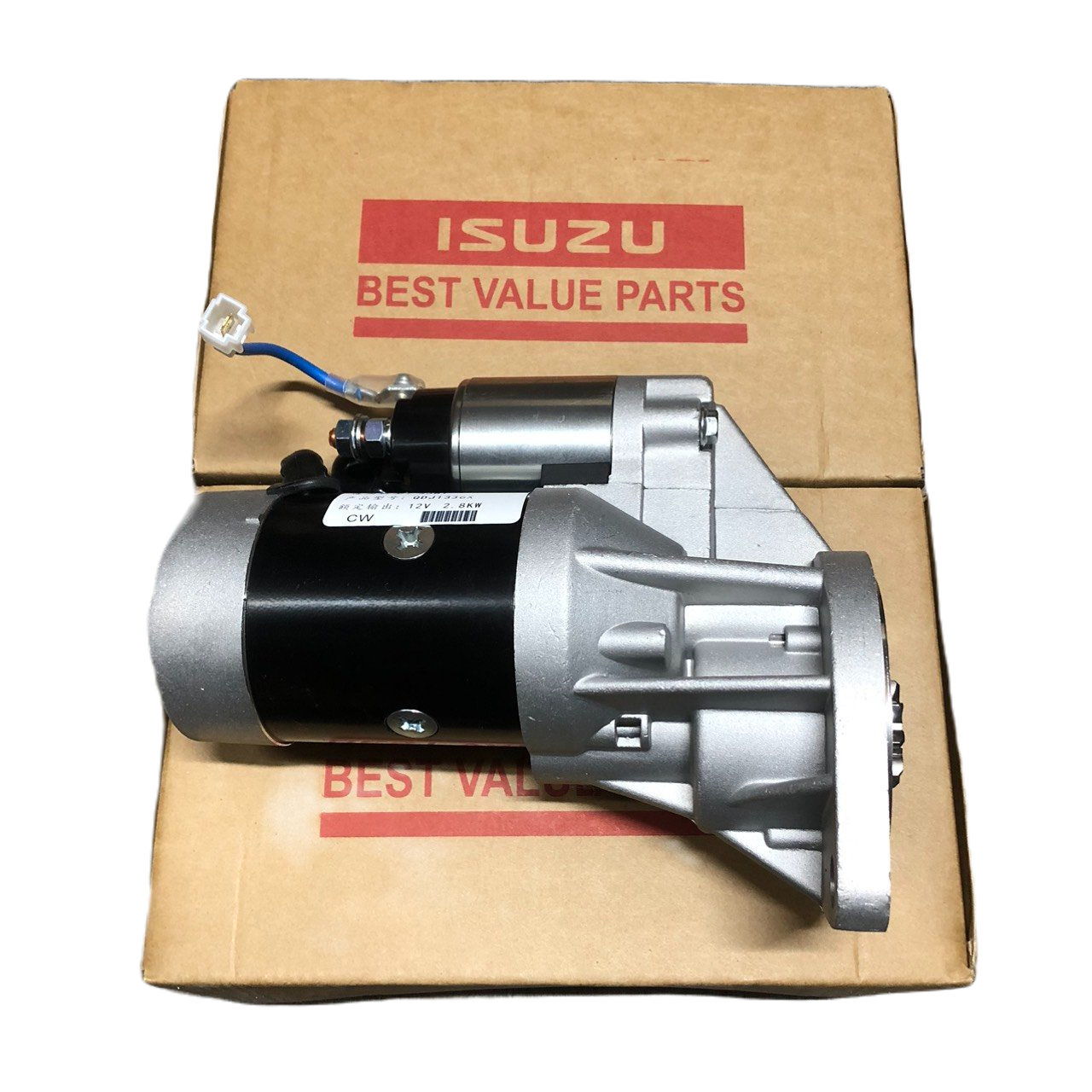 MÁY ĐỀ ISUZU QKR, 493 4JB1 QDJ1307 -12V HÀNG LÀM MỚI ( RĂNG LỒI)