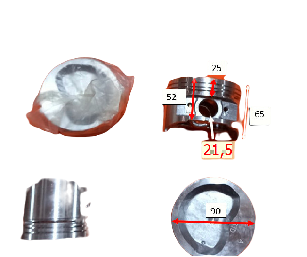 PISTON HƠI BÁN TẢI XĂNG 491(KO CÓ CHỐT,PHANH HÃM)