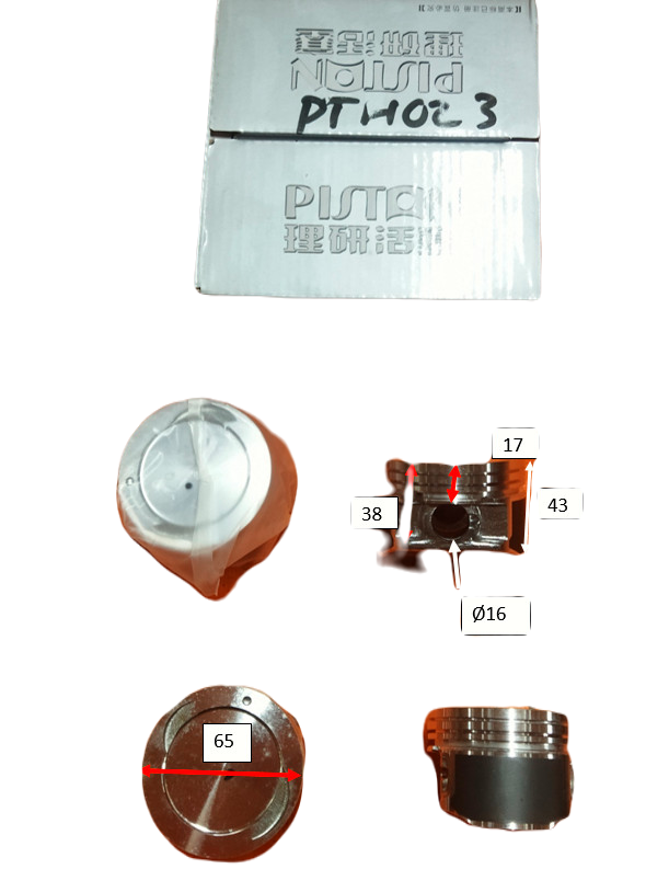 PISTON HƠI  465QA- 0,00 STD TOWNER 950 MÁY 465 ,